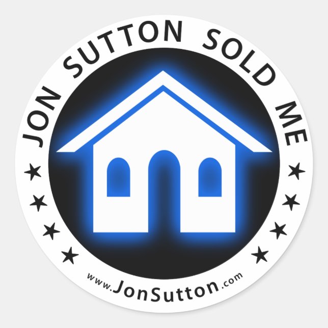 Jon Sutton Sold Me Runder Aufkleber (Vorderseite)