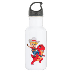Jon und Blitz Dino Ranch Edelstahlflasche