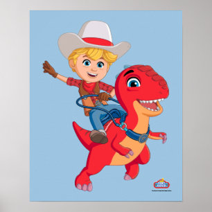 Jon und Blitz   Dino Ranch Poster