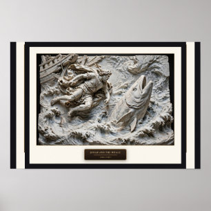 Jona und der Wal — Renaissance-Marmor Poster