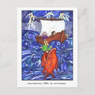 Jonah & The Big Fish Postcard Postkarte