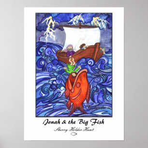 Jonah & the Big Fish Print angepasst Poster
