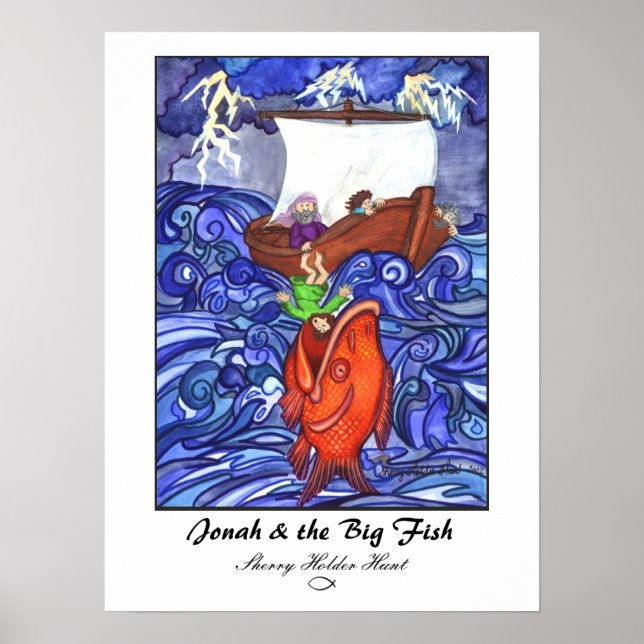 Jonah & the Big Fish Print angepasst Poster (Vorne)