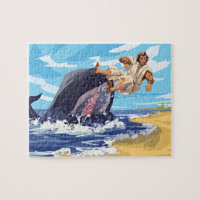 Jonah und das Whale-Puzzle, Kinderpuzzle Puzzle (Horizontal)