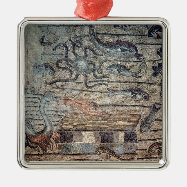 Jonas, das heraus durch den Wal, Detail von einem Ornament Aus Metall (Vorne)