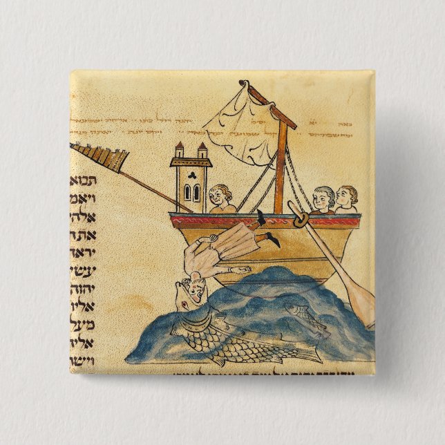 Jonas gegessen durch den Wal Button (Vorderseite)