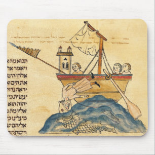 Jonas gegessen durch den Wal Mousepad