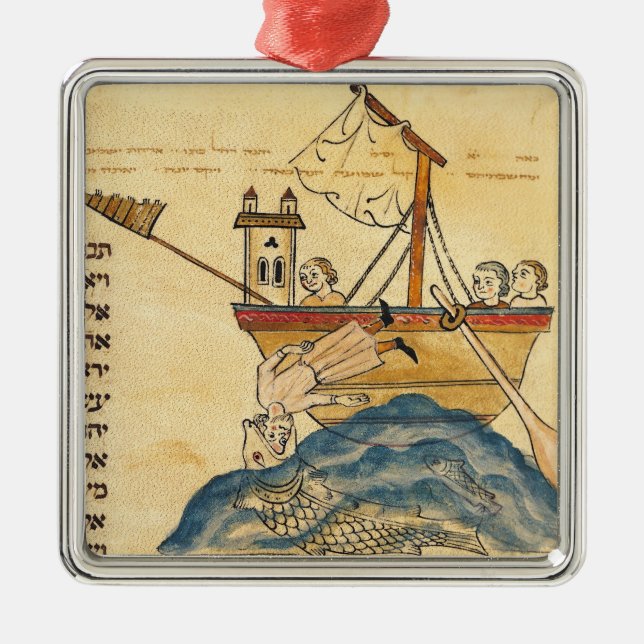 Jonas gegessen durch den Wal Ornament Aus Metall (Vorne)