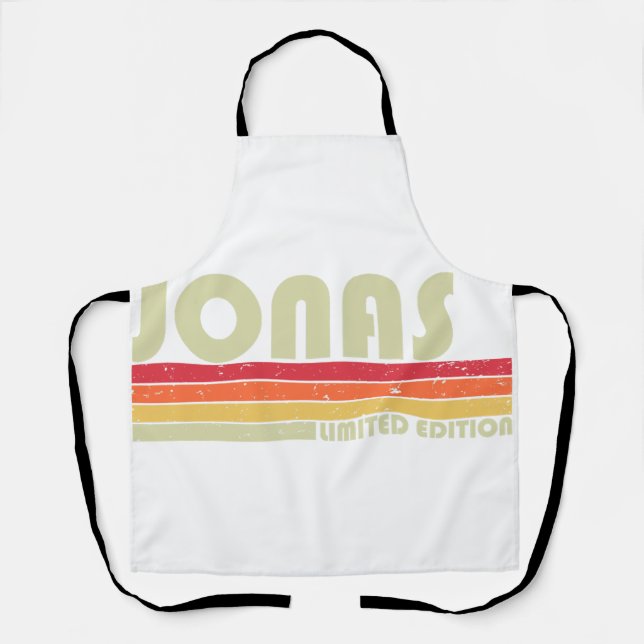 JONAS Gift Name Personalisiert Funny Retro Vintag  Schürze (Vorderseite)