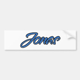 Jonas Name blue Aufkleber Sticker Autoaufkleber