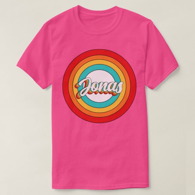 Jonas Name Shirt Vintag Jonas Circle (Design vorne)