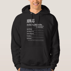 Jonas Serving Size Nutrition Label Calories Hoodie