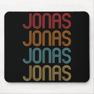 Jonas Vorname Stolz Vintage abgenutzt Retro St Mousepad