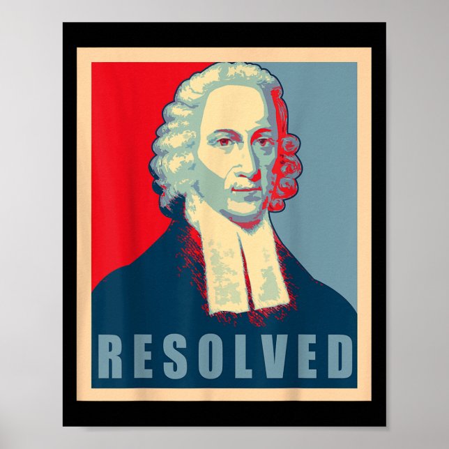 Jonathan Edwards gelöster Calvinist Reformed Poster (Vorne)