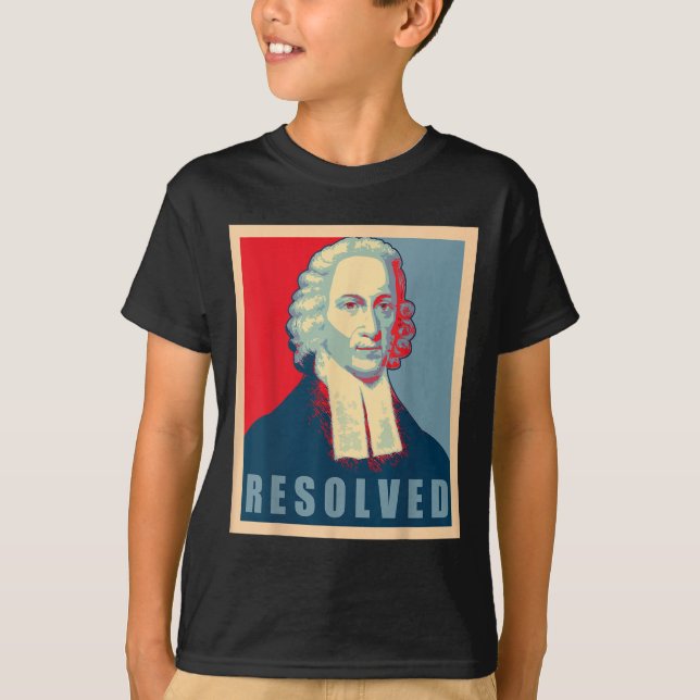 Jonathan Edwards Resolved Calvinist Reformed  T-Shirt (Vorderseite)