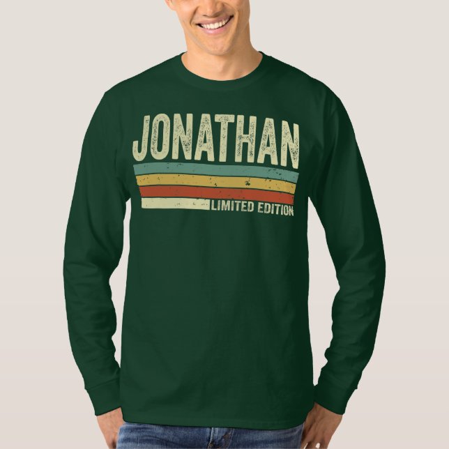 Jonathan Gift Name Personalisiert Funny Retro T-Shirt (Vorderseite)