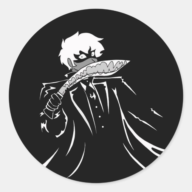 Jonathan Harker, der Kukri-Kryptid-Sticker Runder Aufkleber (Vorderseite)