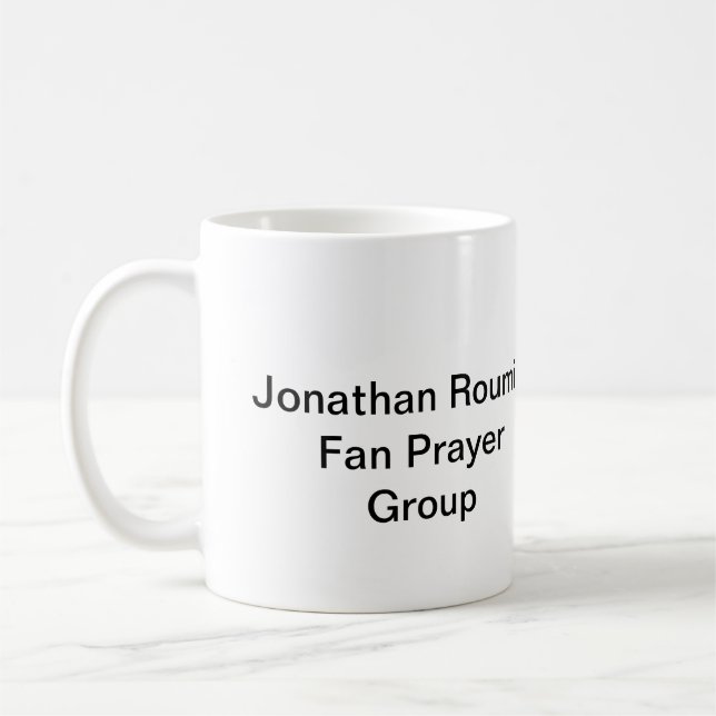 Jonathan Roumie Fan Prayer Group Kaffeetasse (Links)
