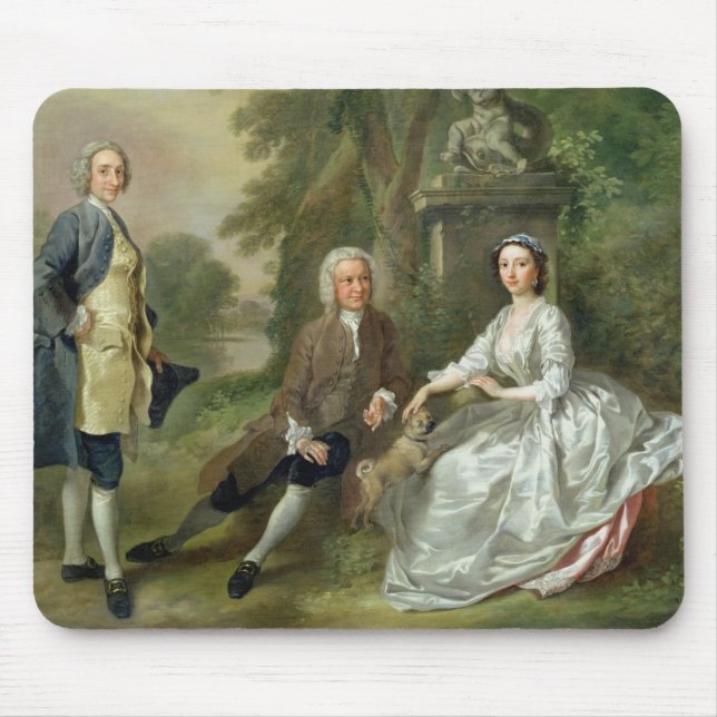 Jonathan Tyers (d.1767) und seine Tochter, Mousepad (Vorne)