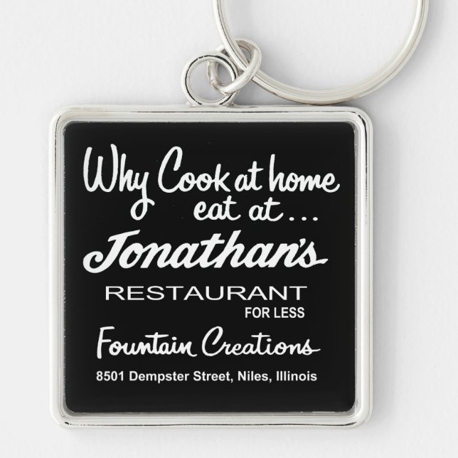 Jonathan's Restaurant, Niles, IL Schlüsselanhänger (Vorne)