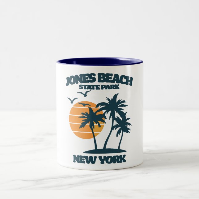 Jones Beach Long Island New Zweifarbige Tasse (Mittel)
