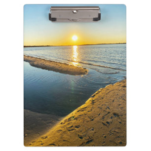 Jones Beach New York NY LI Strand Sonnenuntergang Klemmbrett