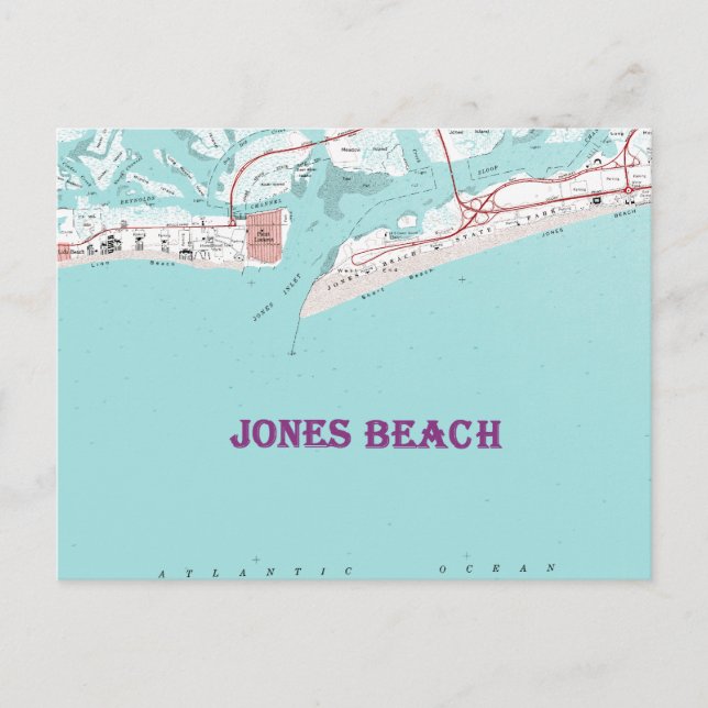 Jones Beach New York Postkarte (Vorderseite)