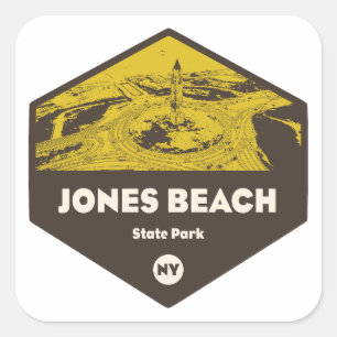 Jones Beach State Park New York Quadratischer Aufkleber