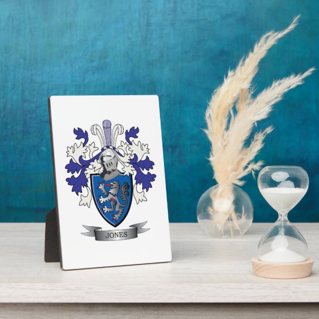 Jones Coat of Arms Fotoplatte (Seite)