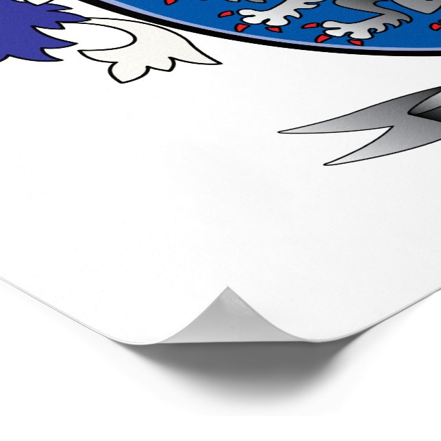 Jones Coat of Arms Poster (Ecke)