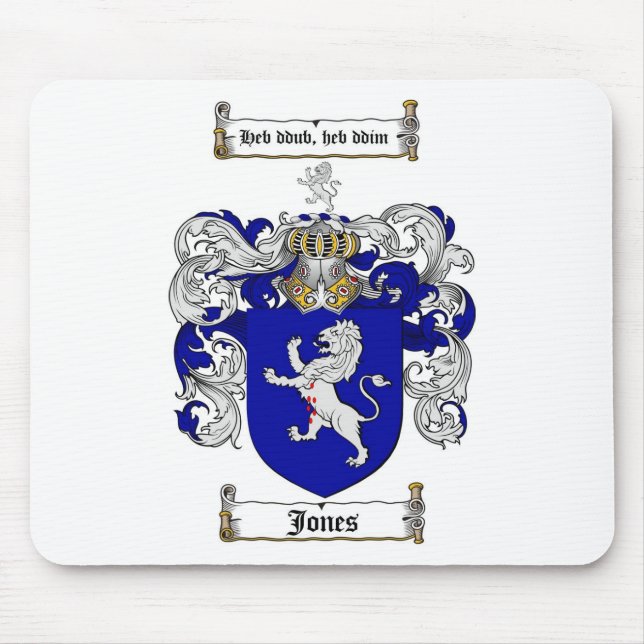 JONES-FAMILIENWAPPEN - JONES-WAPPEN MOUSEPAD (Vorne)