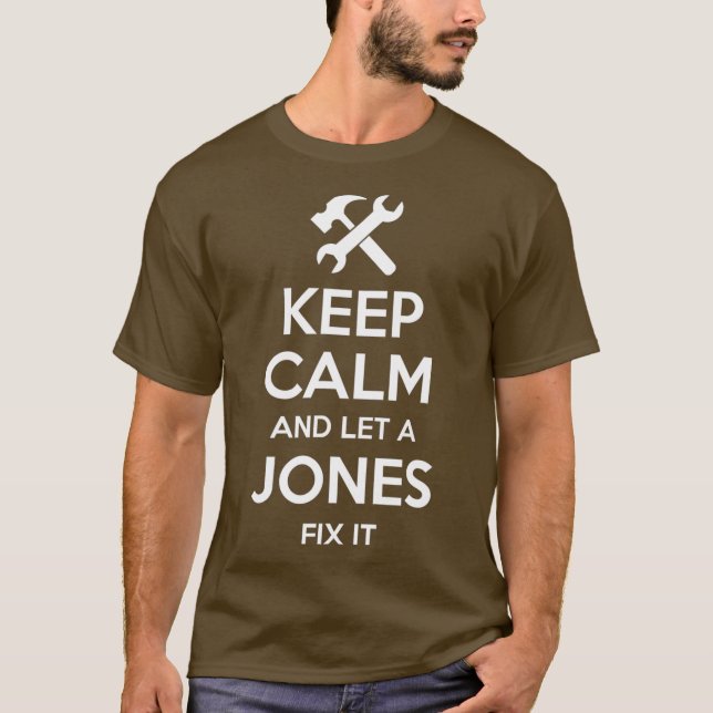 JONES Funny Surname Birthday Family Tree Wiederseh T-Shirt (Vorderseite)