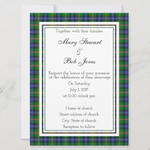 Jones Scottish Wedding Einladung
