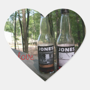 Jones Soda Liebe Herz-Aufkleber