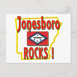 Jonesboro Rocks ! (rot) Postkarte