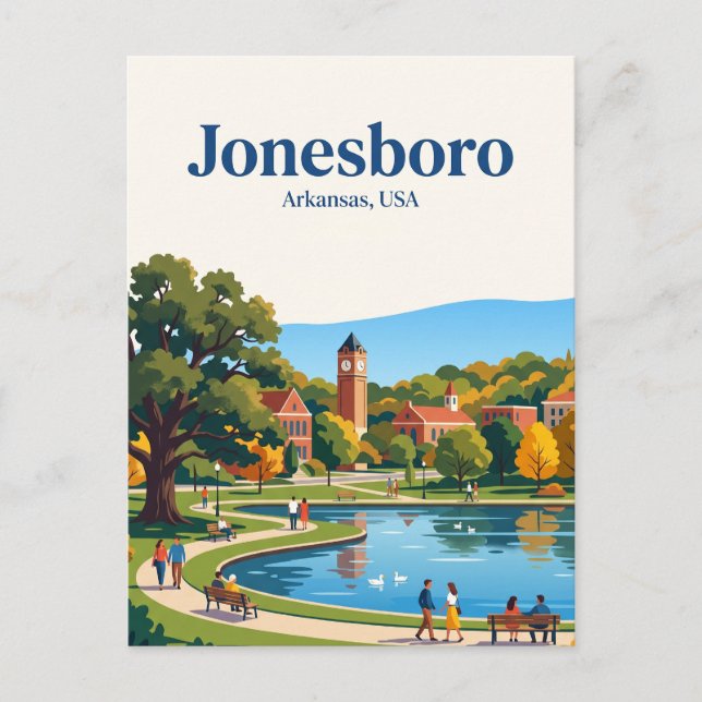 Jonesboro USA Postkarte (Vorderseite)