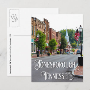 Jonesborough, Tennessee Main Street Postcard Postkarte