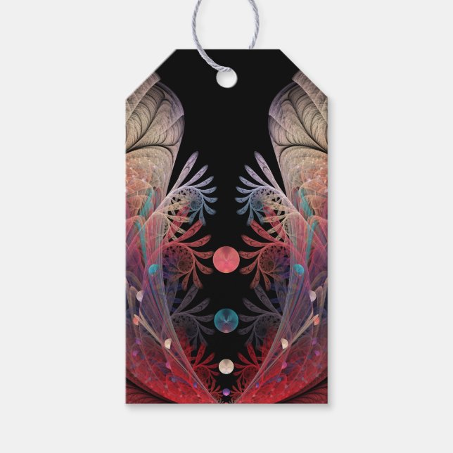 Jonglage Abstract Moderne Fantasy Fraktal Kunst Geschenkanhänger (Vorderseite)