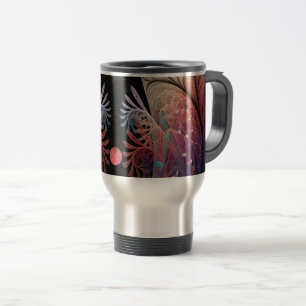 Jonglage Abstract Moderne Fantasy-Fraktal-Kunst Reisebecher