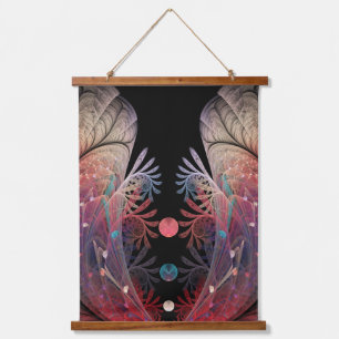 Jonglage Abstract Moderne Fantasy-Fraktal-Kunst Wandteppich Mit Holzrahmen