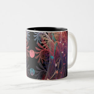 Jonglage Abstract Moderne Fantasy-Fraktalkunst Zweifarbige Tasse
