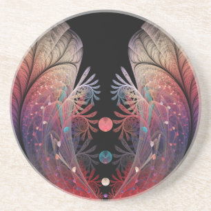 Jonglage Abstracte Moderne Fantasy-Fraktalkunst Getränkeuntersetzer