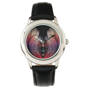 Jonglage Abstrakt Modern Fantasy Fraktal Art Armbanduhr
