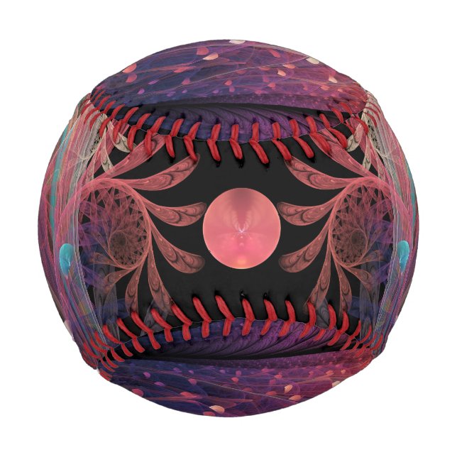 Jonglage Abstrakt Modern Fantasy Fraktal Art Baseball (Vorderseite)