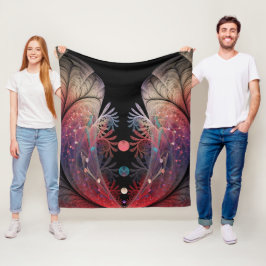 Jonglage Abstrakt Modern Fantasy Fraktal Art Fleecedecke