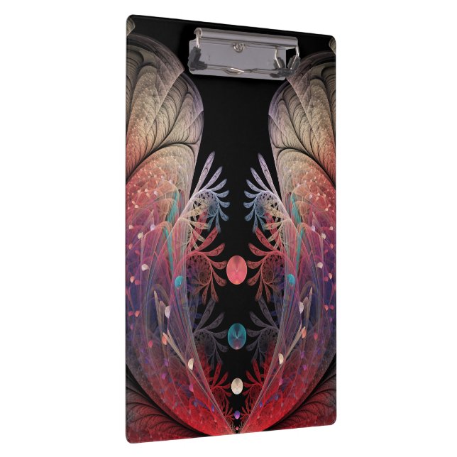 Jonglage Abstrakt Modern Fantasy Fraktal Art Klemmbrett (Rechts)