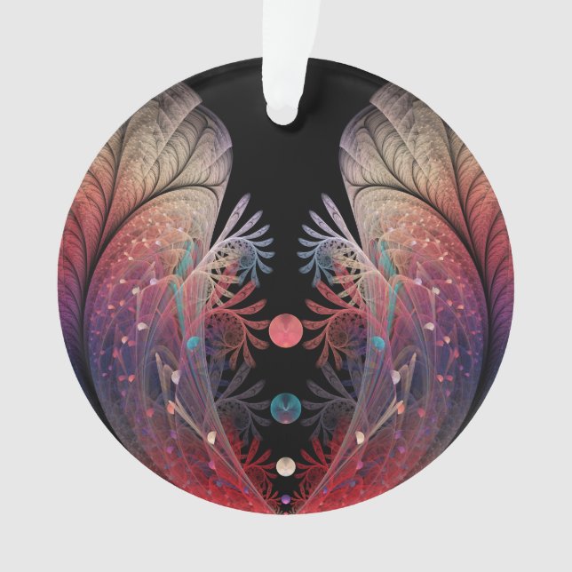 Jonglage Abstrakt Modern Fantasy Fraktal Art Ornament (Vorderseite)