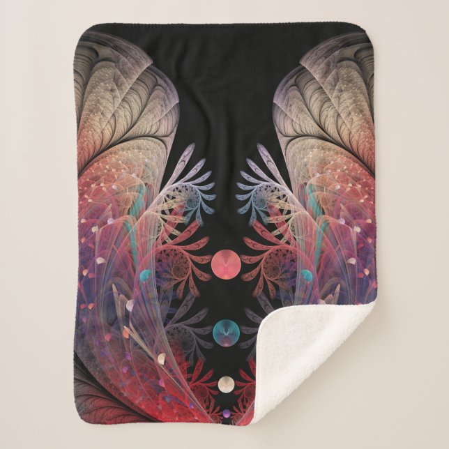 Jonglage Abstrakt Modern Fantasy Fraktal Art Sherpadecke (Vorderseite)