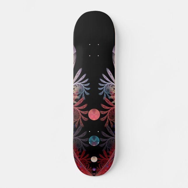 Jonglage Abstrakt Modern Fantasy Fraktal Art Skateboard (Vorderseite)