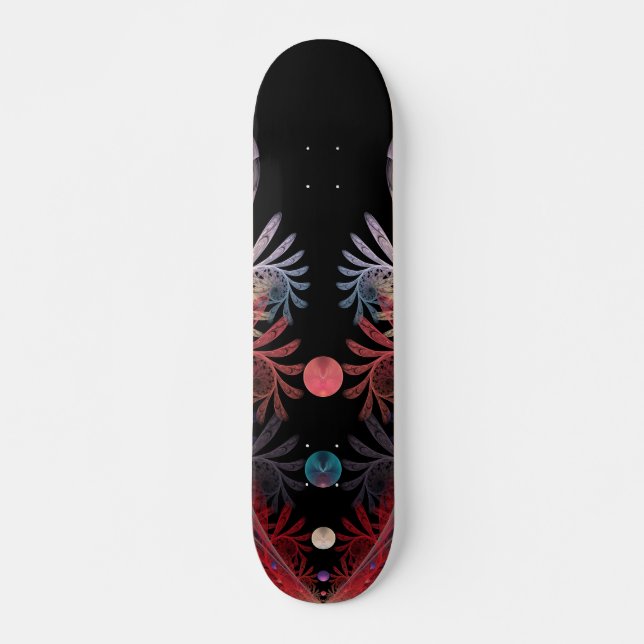 Jonglage Abstrakt Modern Fantasy Fraktal Art Skateboard (Vorne)